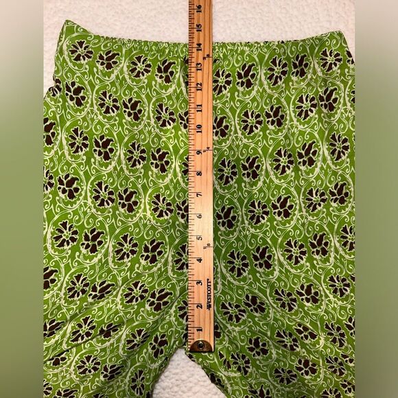 Zara Women's Wide Leg Pull On Pants Size M Floral Green Boho Soft Knit Comfy NWT - Picture 7 of 11
